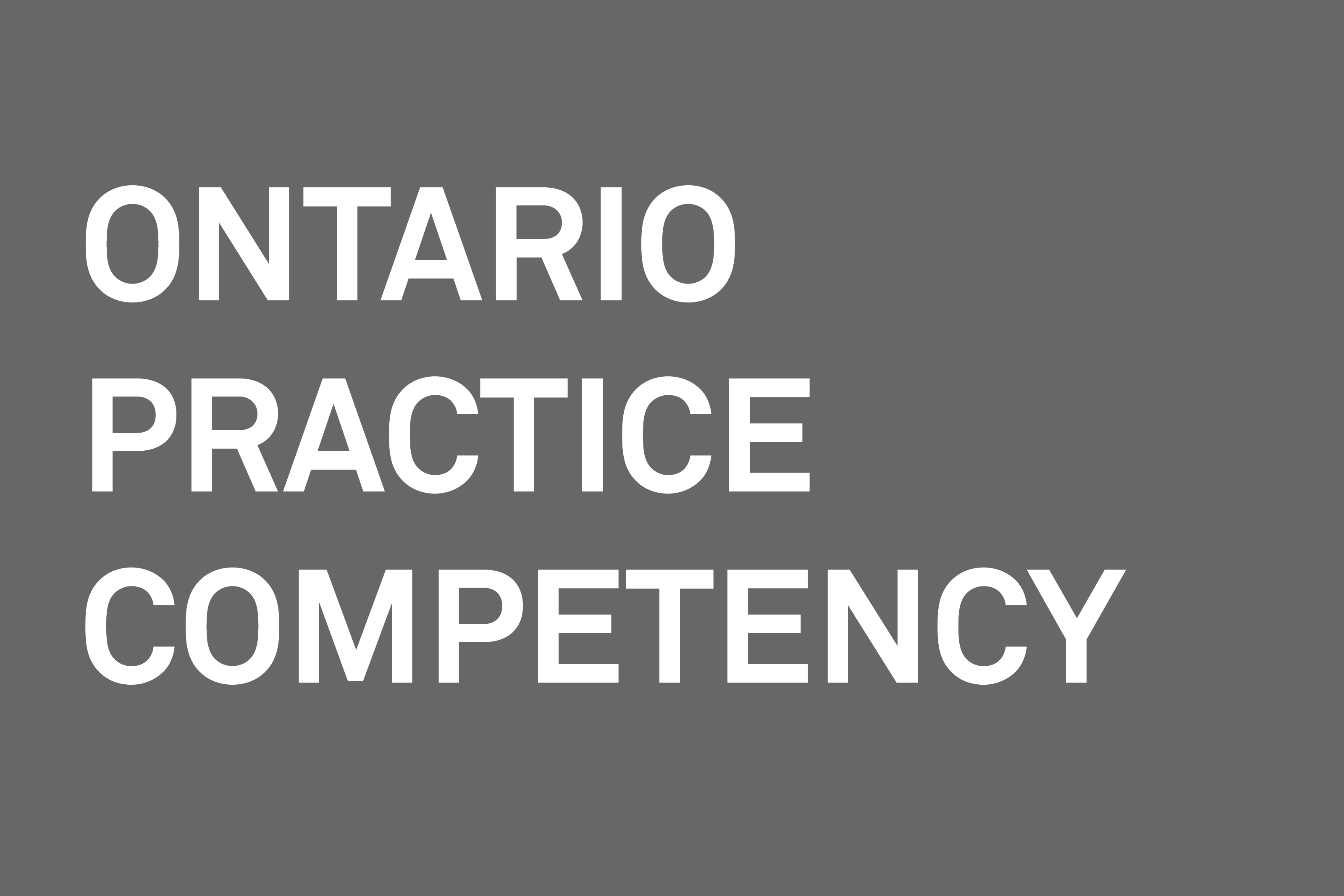 Ontario Practice Competency