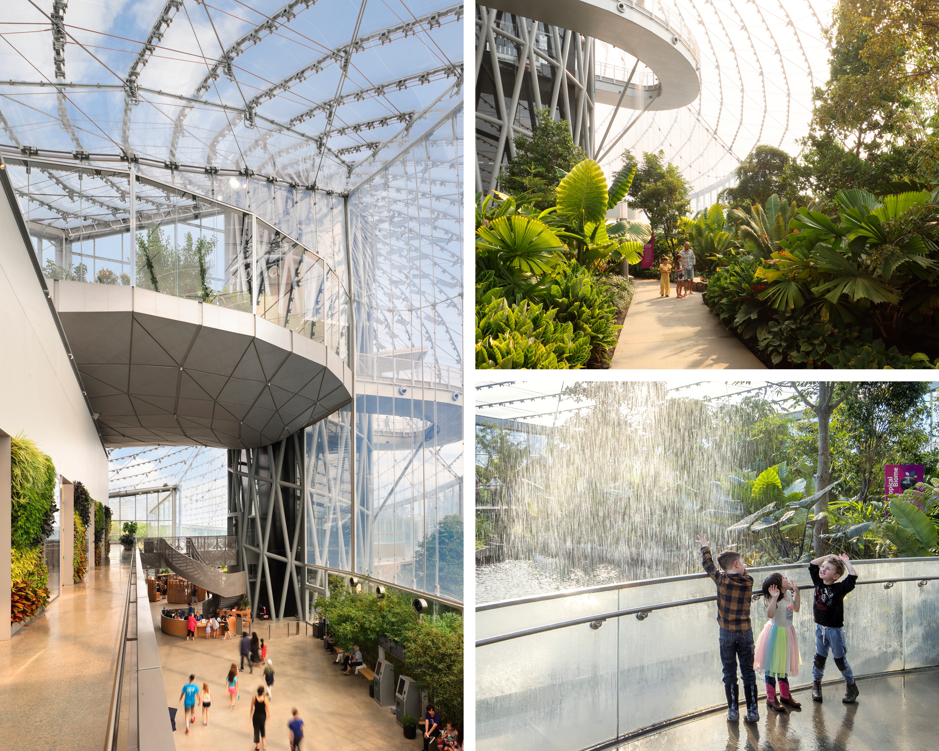 Interior showing glass structure