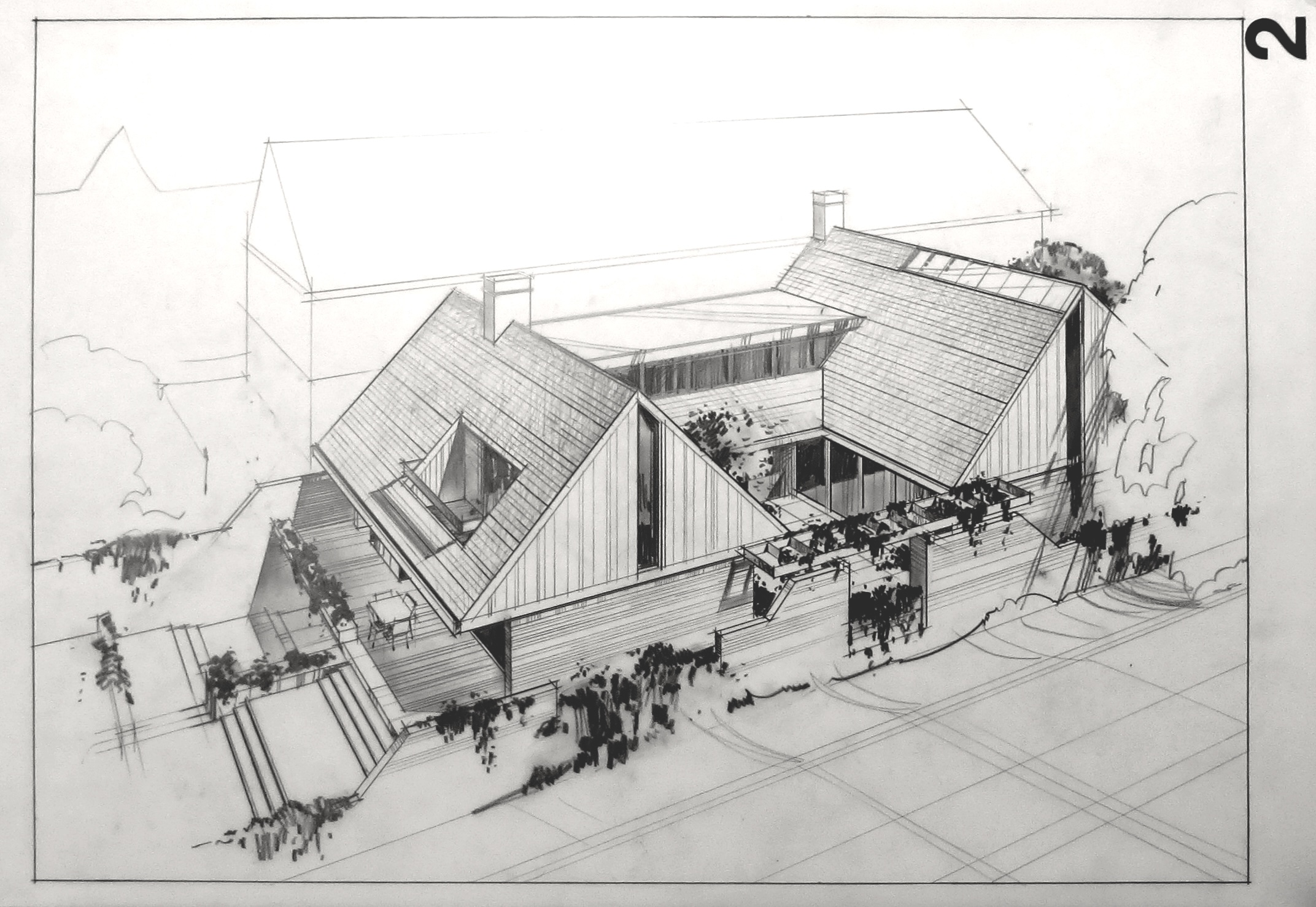 Hand Sketch of Building